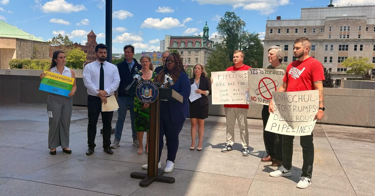 SenatorLeaWebb's tweet image. I know how vital clean water, natural resources, and community health are to our way of life. These pipelines threaten it all. Governor Hochul and the DEC must protect NY’s water and climate, and deny these polluting pipelines.