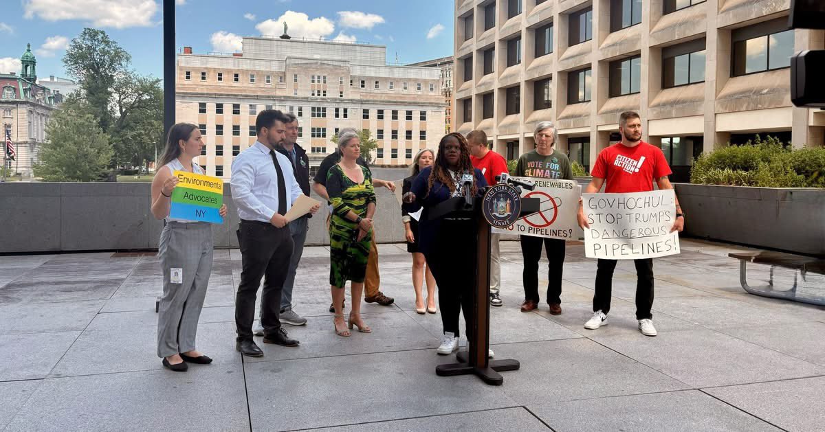 SenatorLeaWebb's tweet image. I know how vital clean water, natural resources, and community health are to our way of life. These pipelines threaten it all. Governor Hochul and the DEC must protect NY’s water and climate, and deny these polluting pipelines.