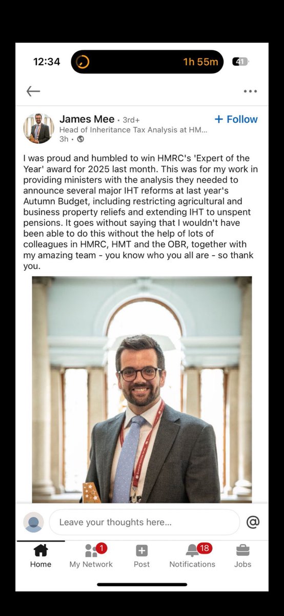 So this is the guy responsible for the end of the family farm the family business the possible suicides of farmers and he gets a prize! This government and their advisers are disgusting!