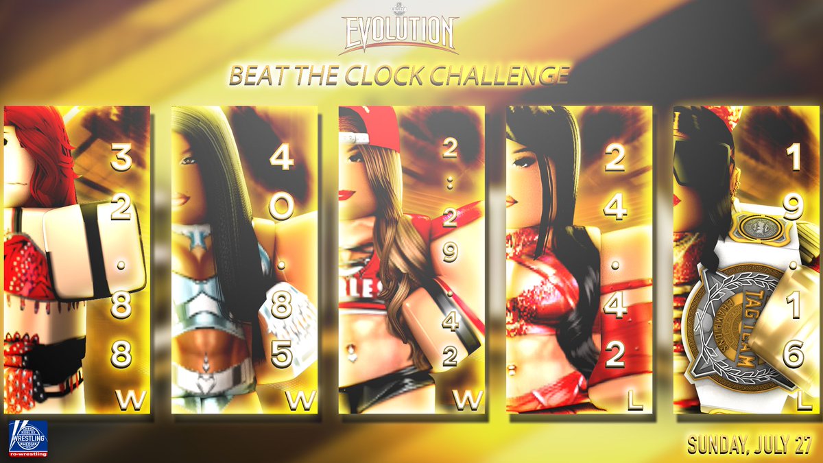 A series of beat the clock matches took place last night to determine the order for the RWA Women's N1C Onslaught at #RWAEvolution!

In order of times, the competitors have chosen their entry number, find out this Sunday to see what order they have placed themselves in👀