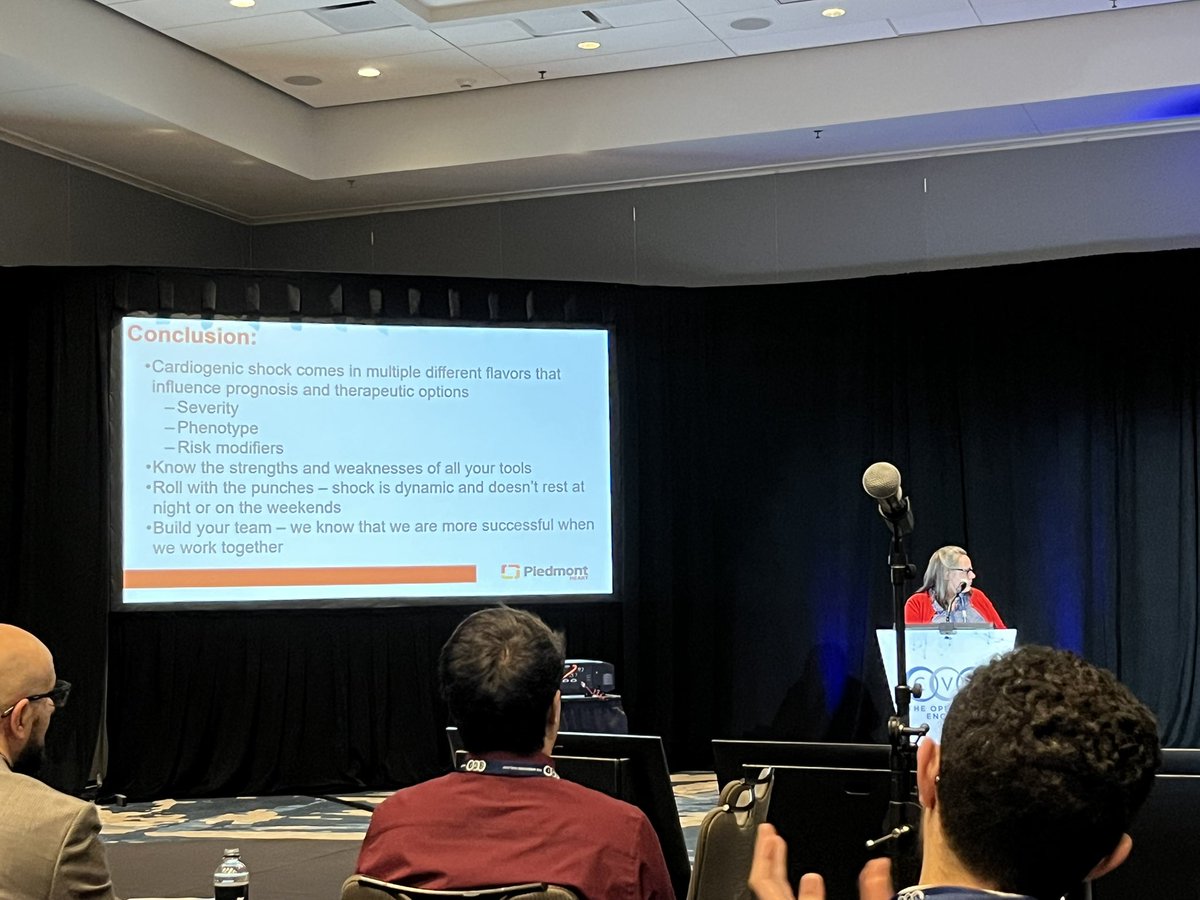 ShyamsA2's tweet image. “Shock is dynamic and doesn’t rest at night or on the weekends!” Important reminder to “roll with the punches,” escalation often can’t wait until the next morning at 8AM! @cvinnovations