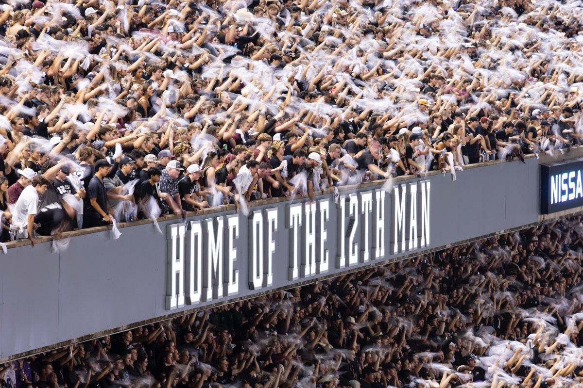 12thMan's tweet image. No one does it like the 12th Man.
Show the world what Aggies already know — Texas A&M is the 𝘉𝘦𝘴𝘵 𝘊𝘰𝘭𝘭𝘦𝘨𝘦 𝘧𝘰𝘳 𝘚𝘱𝘰𝘳𝘵𝘴 𝘍𝘢𝘯𝘴 and home to the best 𝘉𝘦𝘴𝘵 𝘊𝘰𝘭𝘭𝘦𝘨𝘦 𝘚𝘱𝘰𝘳𝘵𝘴 𝘛𝘳𝘢𝘥𝘪𝘵𝘪𝘰𝘯! 👍
🗳️ Vote now through August 18:
Best Fans →…