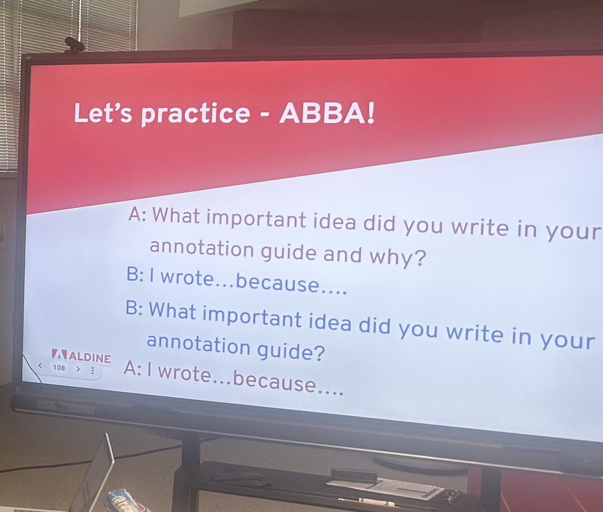 mtwilliamsEdD's tweet image. 🔥After exploring the new ELA curriculum in greater depth, we engaged in meaningful discussion using the ABBA strategy—putting our practices into action.🎇🧨#AldineImpact #EngagedEducators #PracticeWhatWePreach #TheDepartment @aniklt @AldineEsl