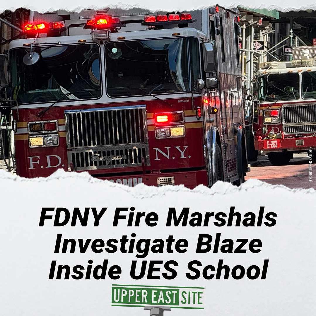 uppereastsiteny's tweet image. Fire marshals are now working to determine what sparked a blaze early Wednesday morning inside an Upper East Side academic facility. FREE TO READ on Upper East Site
uppereastsite.com/fire-marshals-…