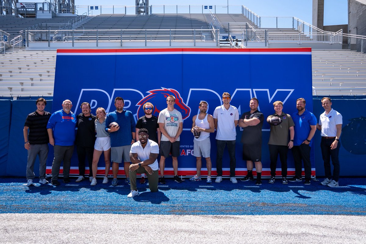 chriskutz's tweet image. Appreciate @BJRains @Nathan_26_ @ShaunBroncoBeat @Ballgame_KTIK @Jay_Tust and Abby Wilt (@KTVB) for coming out to the 2025 Media Pro Day.
Egos were bruised, cold tubs were needed.