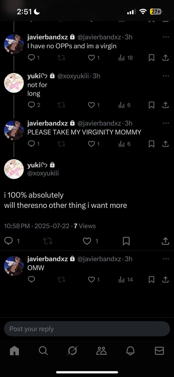 IllBurnMyDread's tweet image. Yuki: 17-18
Javier: turned 15 a month ago
They've been at it for longer
I told you guys she was a pedophile