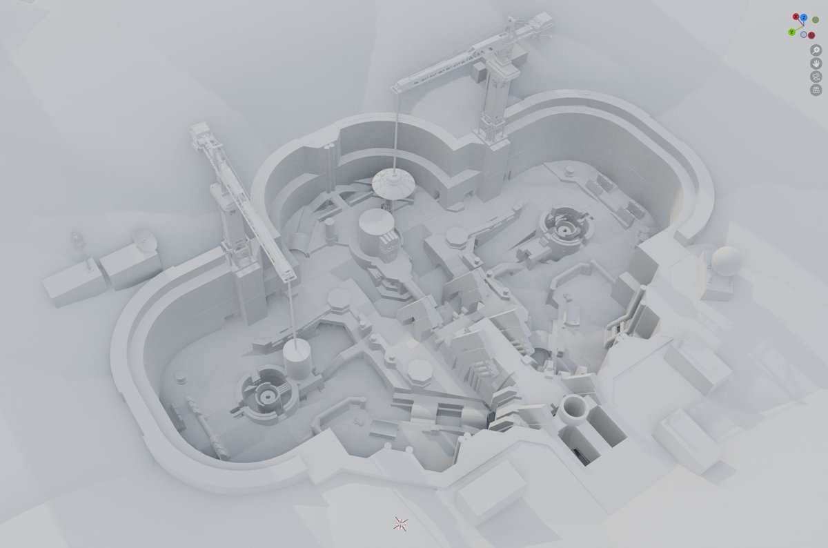 nkdap3's tweet photo. Shoutout to @_Okom for ripping my 8v8 Reactor Site blockout from the Halo Infinite Forge UGC tools into Blender. I'm doing a big update on my portfolio and I love being able to present my maps in this light. https://t.co/RB1up0SyTq