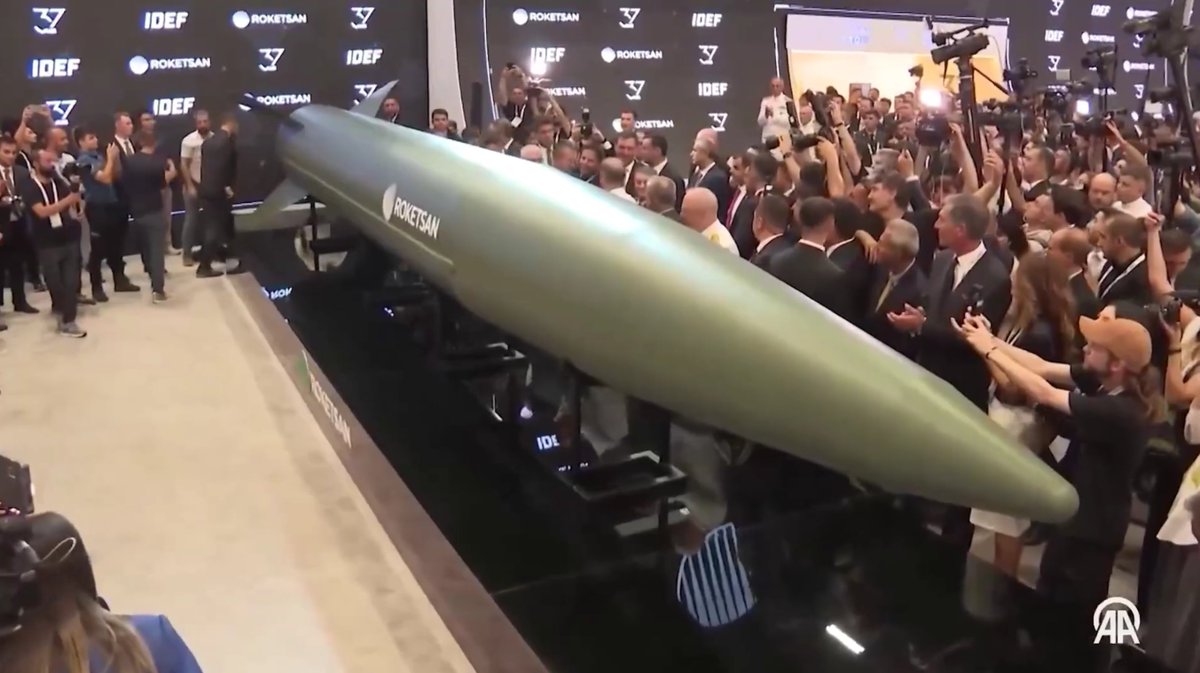 RothLindberg's tweet image. ‼️🇹🇷 – Today, Turkey revealed its first locally made hypersonic missile.