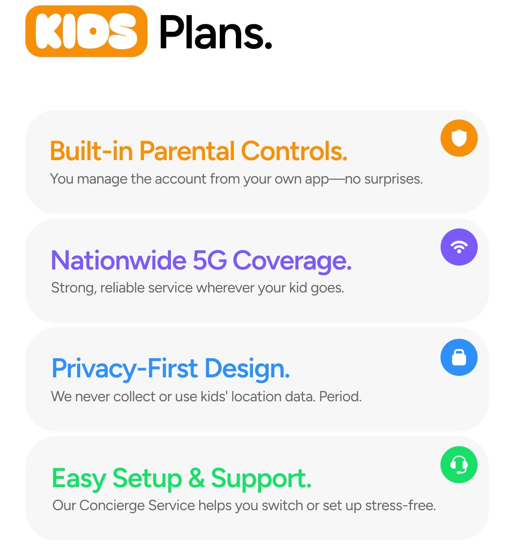 helium_mobile's tweet image. ICYMI: Last month we announced out Sprout plan, our phone plan meant for kids.
With this plan:
- 3GB of data + unlimited talk & text
- Parents manage the account & usage directly from their own App.
- For added safety, we never ask kids’ accounts to share location data🙅♂️