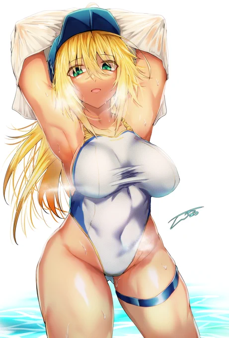 謎のヒロインXXさん(日焼け差分) #FGO