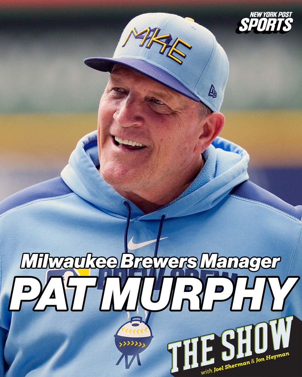 New York Post Sports (@nypostsports) on Twitter photo Winners of 11 of their last 12 and tied for the best record in all of baseball
<a href="/Brewers/">Milwaukee Brewers</a> manager Pat Murphy joins <a href="/Joelsherman1/">Joel Sherman</a> and <a href="/JonHeyman/">Jon Heyman</a> TOMORROW on the The Show đź‘€ Winners of 11 of their last 12 and tied for the best record in all of baseball
<a href="/Brewers/">Milwaukee Brewers</a> manager Pat Murphy joins <a href="/Joelsherman1/">Joel Sherman</a> and <a href="/JonHeyman/">Jon Heyman</a> TOMORROW on the The Show đź‘€