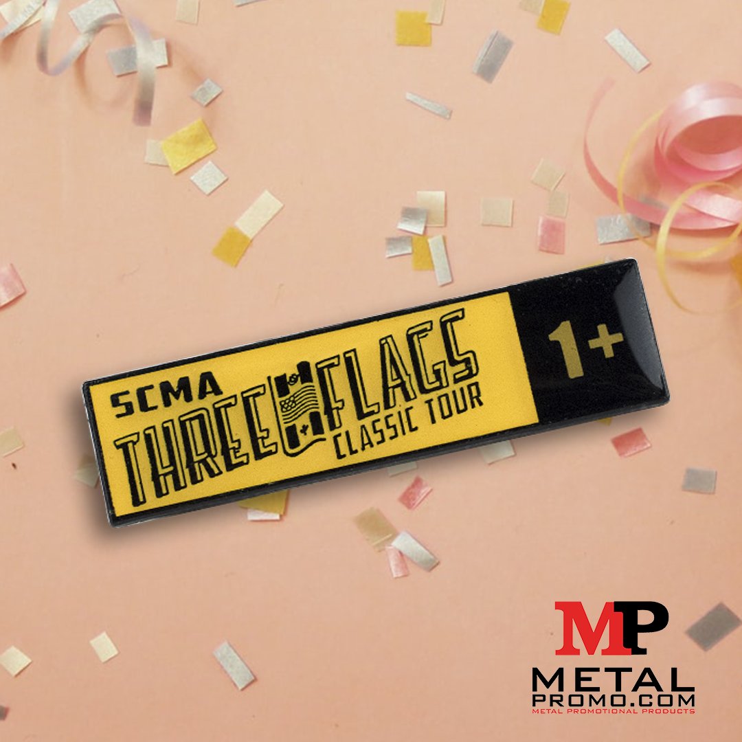 🏁 One ride, three nations, and a pin that says you did it.
This SCMA Three Flags Classic Tour lapel pin is bold, sleek, and proudly earned. A perfect memento for a legendary journey! 🏍️🌎

Avail of our UV Printing on your order of 350 Lapel Pins or more this July, and we’ll