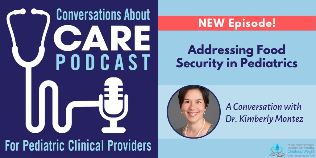 Check out the new Conversations About Care Podcast episode on food security with Dr. Kimberly Montez, a general pediatrician and co-author on the EQIPP: Promoting Food Security module. Listen here: tinyurl.com/mr2azcpz