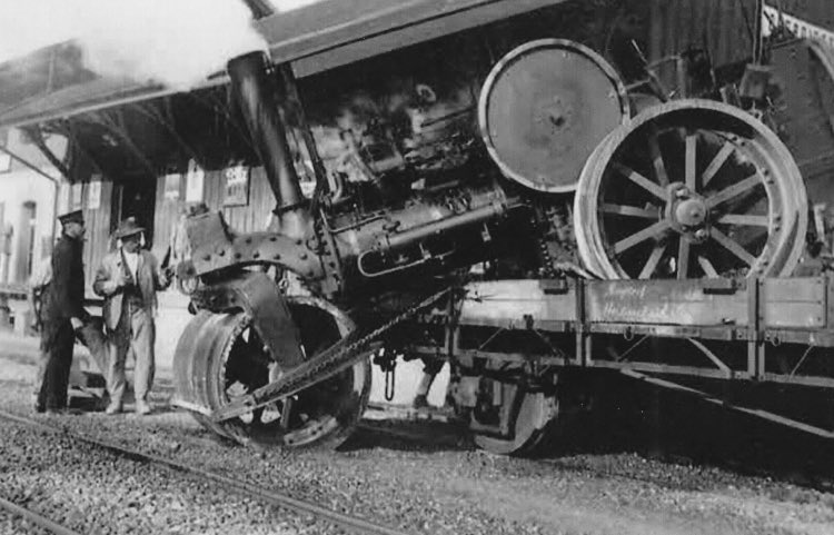 SirWelcome2's tweet image. “Uh, George. You do know you’ve got to wait for the cranes to lift you off first-“
“No! I’m getting myself off right now! What would my father’s brother’s nephew’s cousin’s former roommate say if he saw me on a railway truck?!”