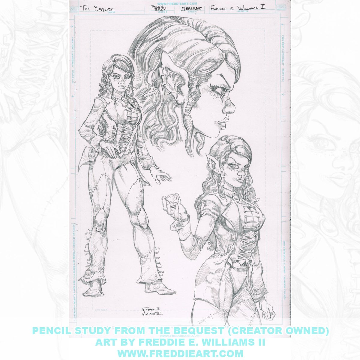 Freddieart's tweet image. Pencil study from my creator-owned book The Bequest
Let me know who you’d like to see me sketch in the comments below!
If you’re into this kind of sketch work, check out the original art section of my website: freddieart.com freddieart.com/product-catego…