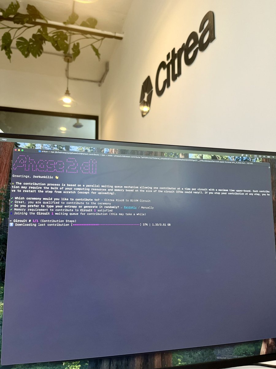 0x_orkun's tweet image. Contributing to Citrea’s BitVM TSC 🫡
Should I destroy my computer now? 👀👀👀