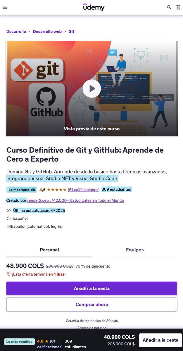render2web's tweet image. 🎓 ¿Buscas aprender con proyectos reales? Accede a todos mis cursos con descuento exclusivo y algunos totalmente gratis:
render2web.com/promociones/
Temas: .NET, IA, WordPress, Blazor, APIs, HTML, CSS y más.
🔒 Acceso de por vida | 👨🏫 Cursos actualizados
#CursosOnline #Programación