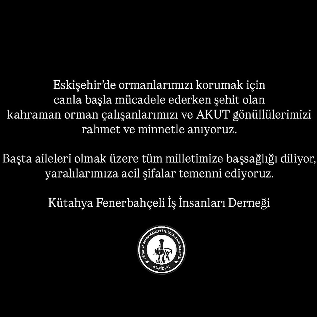kufider's tweet photo. Eskişehir’de ormanlarımızı korumak için canla başla mücadele ederken şehit olan kahraman orman çalışanlarımızı ve AKUT gönüllülerimizi rahmet ve minnetle anıyoruz.
Başta aileleri olmak üzere tüm milletimize başsağlığı diliyor, yaralılarımıza acil şifalar temenni ediyoruz.
KÜFİDER https://t.co/8ydeqlIz8g
