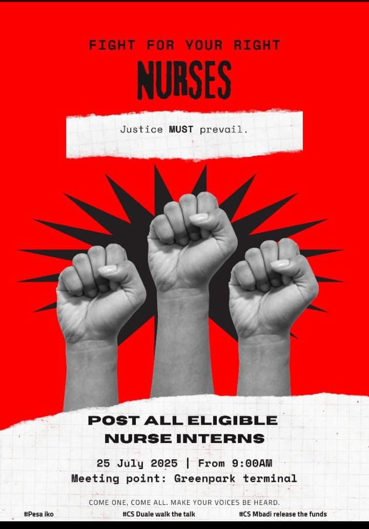 IN SOLIDARITY FOR OUR NURSES;

Whether you are a nurse or not, you must  be served by a nurse in any health care facility. 
#postalleligiblenursinginterns