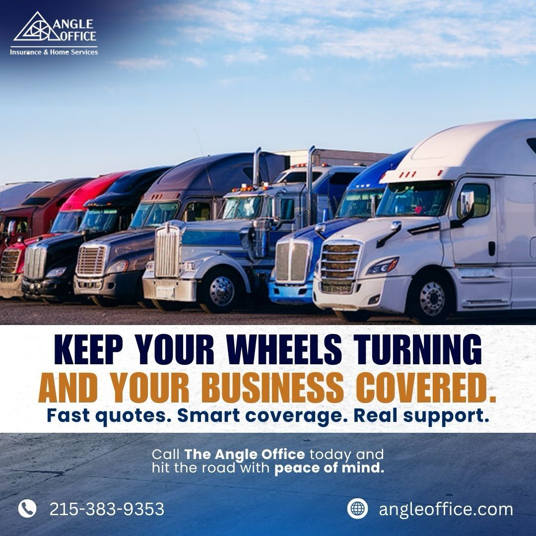Angle_office's tweet image. Call us now: +1 215-383-9353
Visit our website: angleoffice.com

#angleoffice #insurance #commercialautoinsurance #businessonwheels #fleetcoverage #smartinsurance #drivesafe #fastquotes #realcustomersupport #truckinginsurance #businessprotection #wednesdaywisdom
