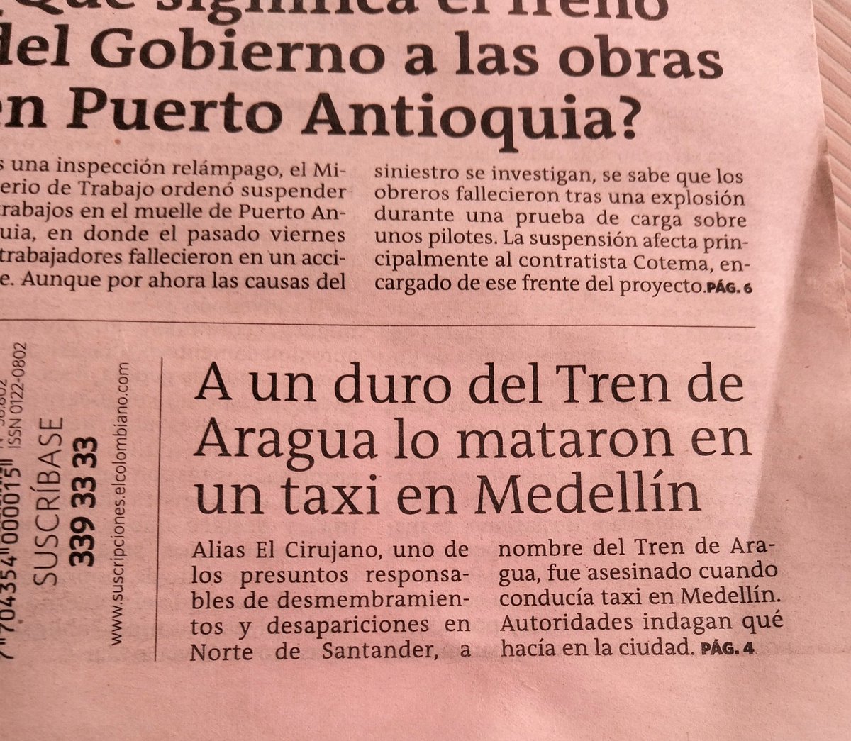 SWhelpley's tweet image. Algunos titulares de @elcolombiano dan pena ajena...