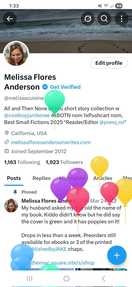 melissacuisine's tweet image. I thought maybe the balloons were taken away, but they are still here. One tiny bit of fun left.