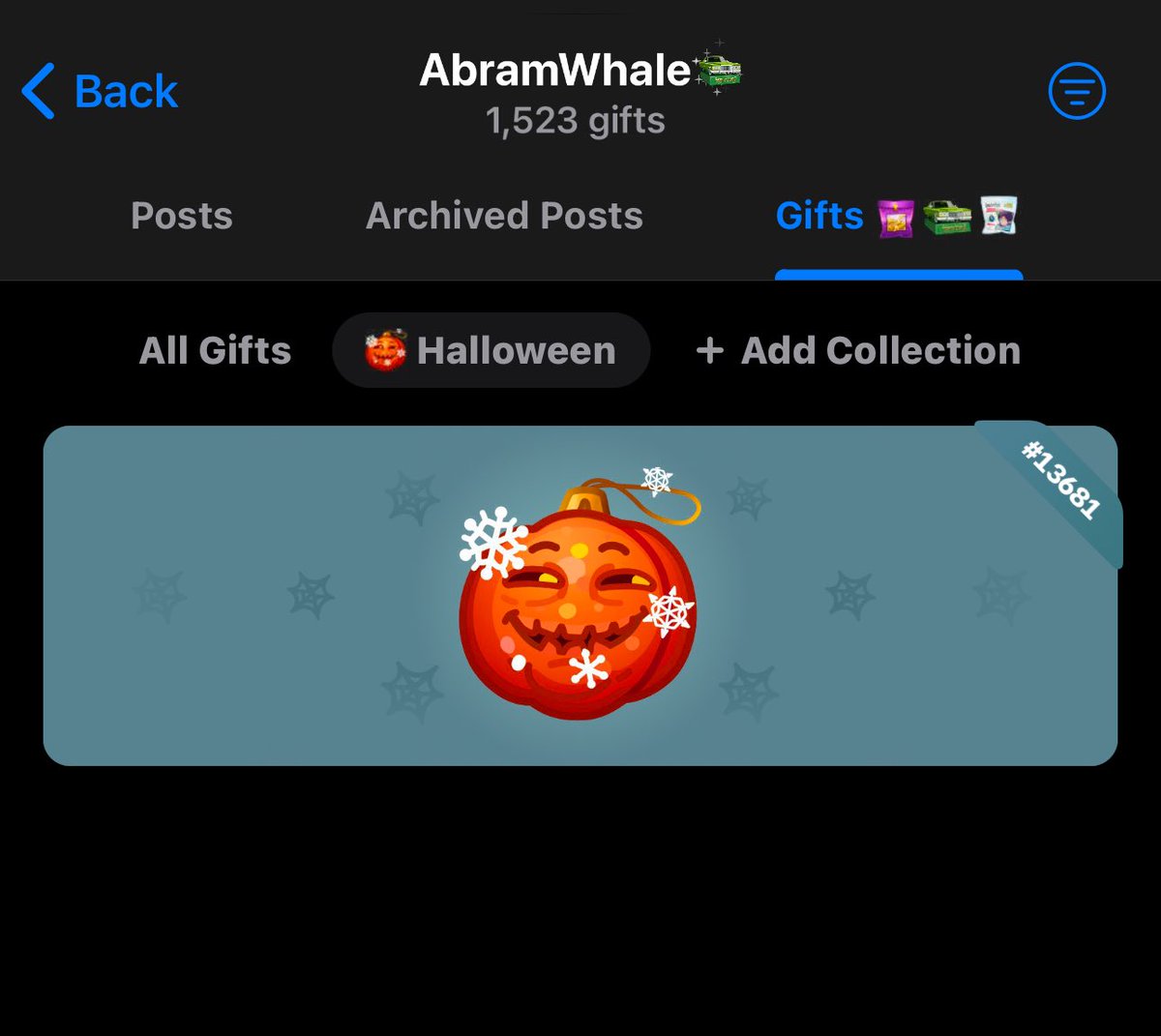 abramchart's tweet image. Huge win for TG Gifts with #Telegram’s latest update!

You can now add collections inside your gifts profile a total game changer for collectors and flex lovers 🎁

Your vibe. Your curation. Your TG world.
Let the collecting era level up! 🌐

#TGGifts #TelegramUpdate #NFTGifts
