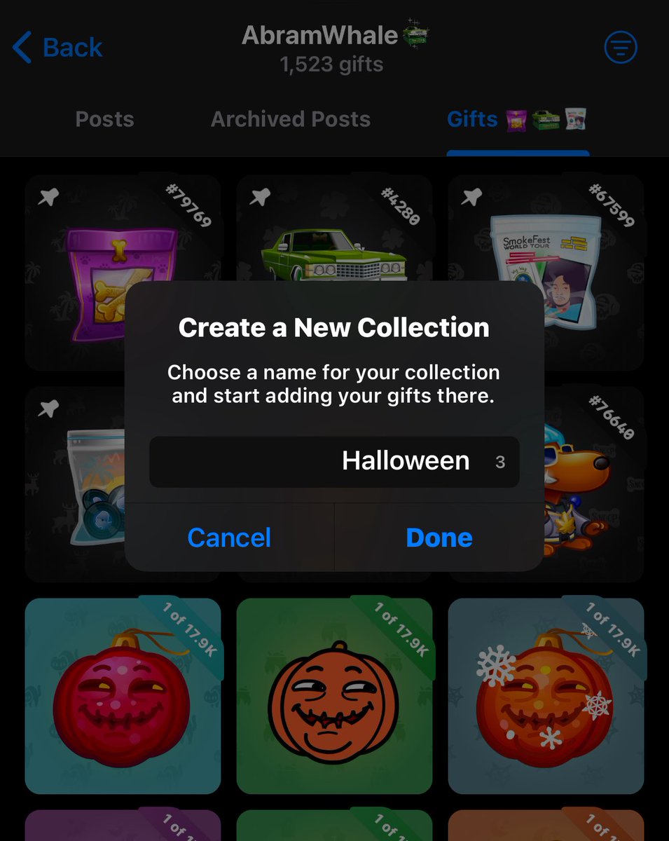 abramchart's tweet image. Huge win for TG Gifts with #Telegram’s latest update!

You can now add collections inside your gifts profile a total game changer for collectors and flex lovers 🎁

Your vibe. Your curation. Your TG world.
Let the collecting era level up! 🌐

#TGGifts #TelegramUpdate #NFTGifts