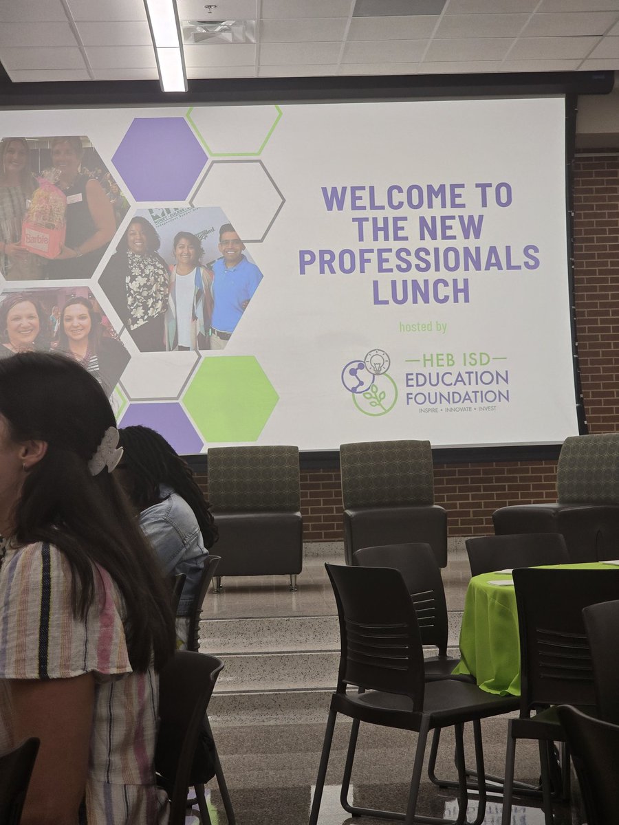Pia Pulido (@mrspiapulido) on Twitter photo First day of new professionals training with <a href="/hebisdpeople/">HEB ISD People</a>
Already saw some familiar faces—including one of my former principals, <a href="/JefitaJohnson/">Bianca Johnson</a>. So far so good. Change isn’t always easy, but it’s often the beginning of something amazing. 💙#NewChapter First day of new professionals training with <a href="/hebisdpeople/">HEB ISD People</a>
Already saw some familiar faces—including one of my former principals, <a href="/JefitaJohnson/">Bianca Johnson</a>. So far so good. Change isn’t always easy, but it’s often the beginning of something amazing. 💙#NewChapter