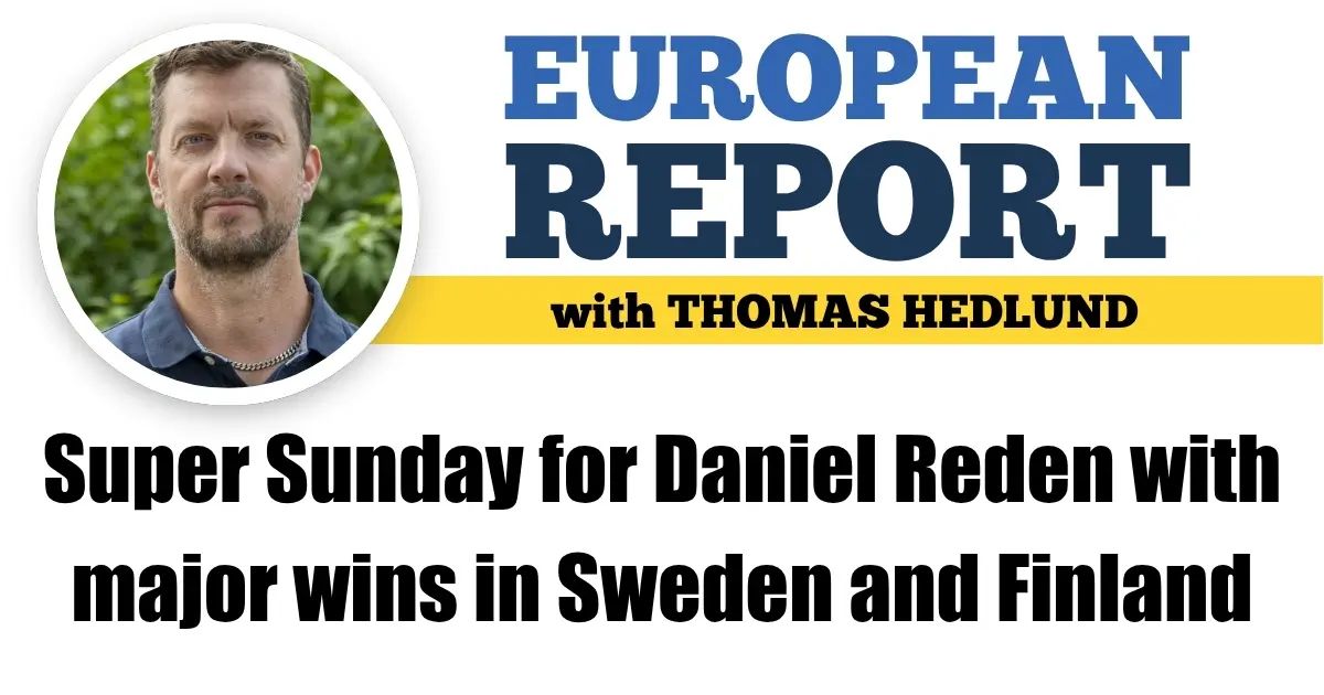 HarnessUpdate's tweet image. Hedlund: Super Sunday for Daniel Reden with major wins in Sweden and Finland
buff.ly/nEejGIf
... Subscribe to HRU - for free - today at buff.ly/2JEfULa