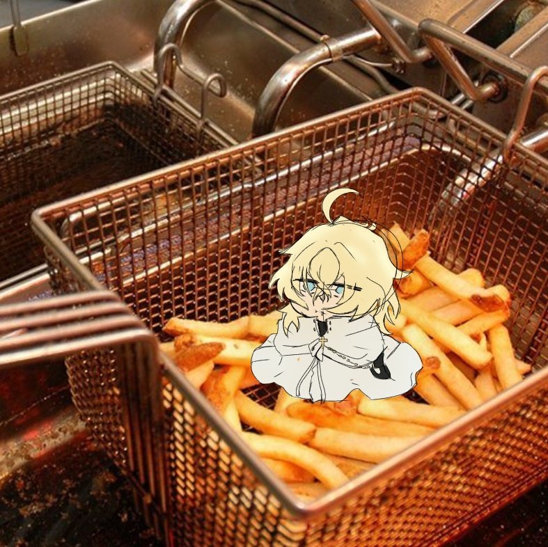 Greasy Mika in the McDonald's fryer