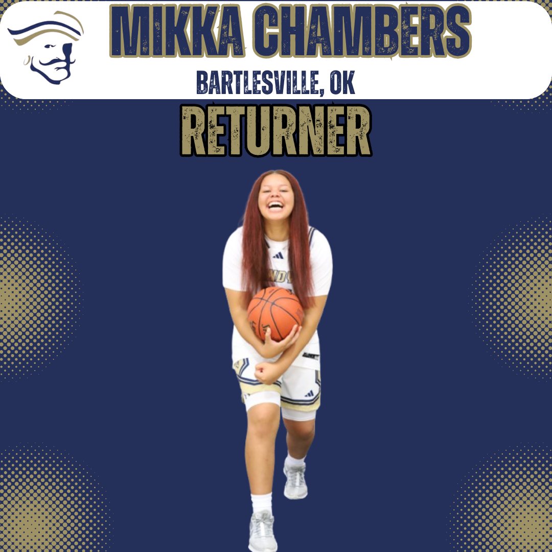 Independence CC Pirates Women's Basketball (@indywbb) on Twitter photo Now for our returners, we welcome back Mikka Chambers <a href="/mikka1a3/">mikka chambers</a> a 5'9 Forward from Bartlesville. Mikka averaged 7.6ppg, 5.2rpg, and shot 25% from 3 last season. We look forward to Mikka's growth this year and can't wait for her sophomore season #BounceBackBetter #AnchorDown βοΈπ΄ββ οΈ Now for our returners, we welcome back Mikka Chambers <a href="/mikka1a3/">mikka chambers</a> a 5'9 Forward from Bartlesville. Mikka averaged 7.6ppg, 5.2rpg, and shot 25% from 3 last season. We look forward to Mikka's growth this year and can't wait for her sophomore season #BounceBackBetter #AnchorDown βοΈπ΄ββ οΈ