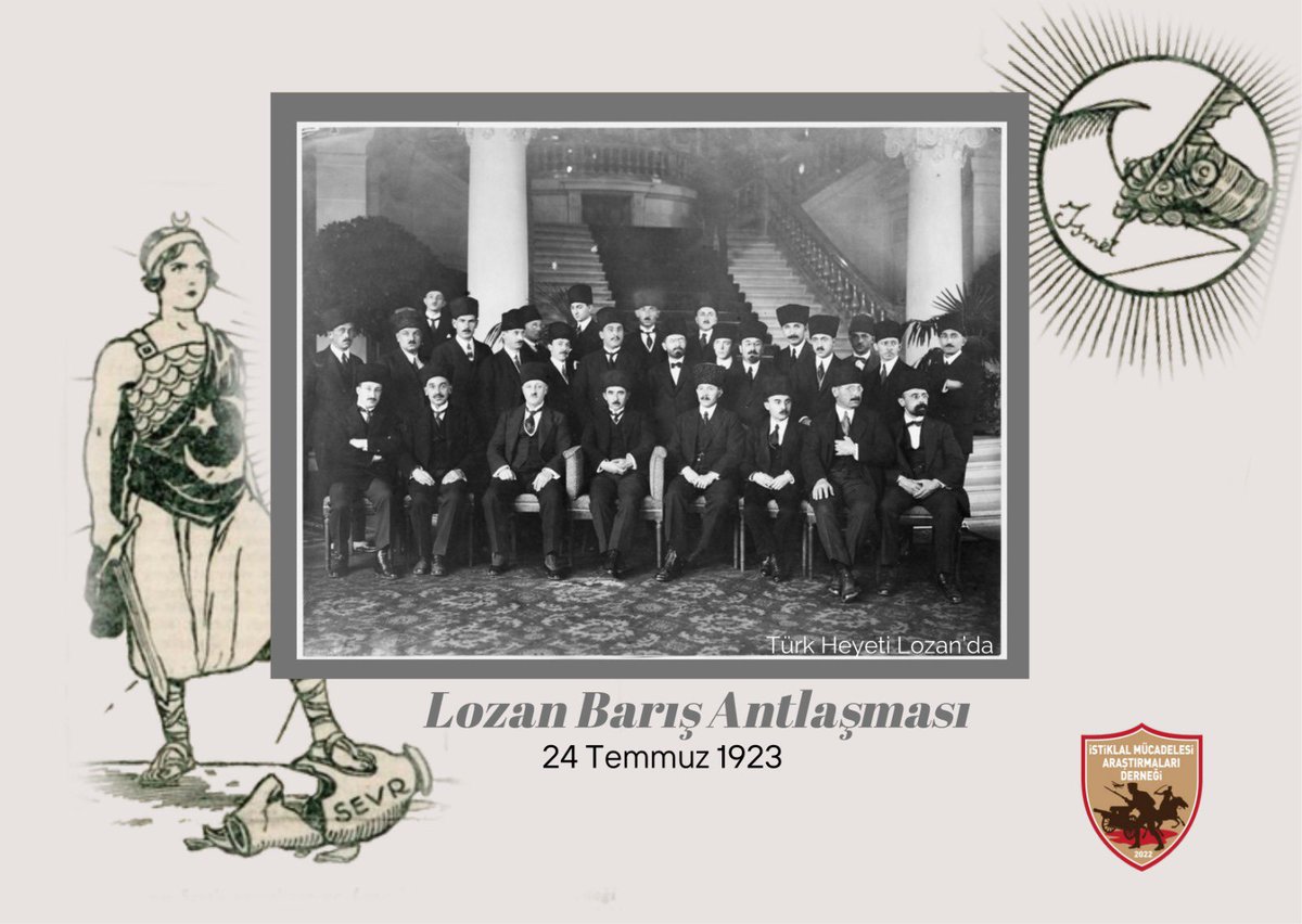 Lozan Barış Antlaşması: Türk İstiklal Harbi’nin Diplomatik Zaferi (24 Temmuz 1923)

Türk #İstiklal Harbi, yalnızca cephede değil, aynı zamanda diplomasi masasında da zaferle sonuçlanmıştır. 24 Temmuz 1923’te imzalanan Lozan Barış Antlaşması, #Sevr Antlaşması’nın dayattığı esareti