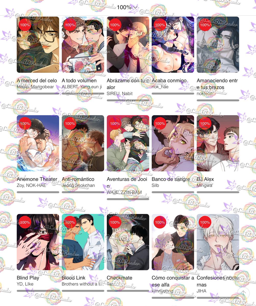 Me puse a acomodar mis compras, aún me faltan unas por comprar el primer capitulo, el epilogo o etc. Pero jamás me habría imaginado tener ya 126 obras completas, la satisfacción que me da saber que estoy apoyando a mis autores, pero sobretodo ser consciente de toda la inversión