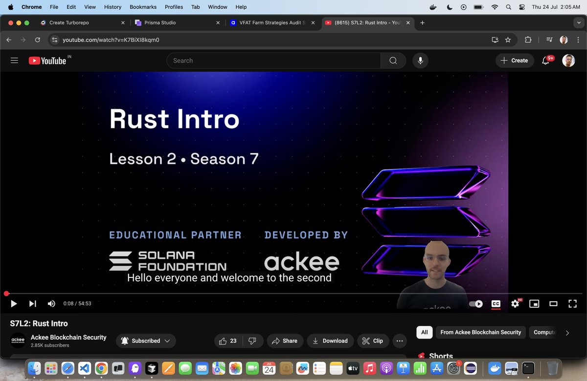 Rahulstark4's tweet image. 2nd Lesson is out by @AckeeBlockchain School of Solana 
LFG 🚀🚀🚀