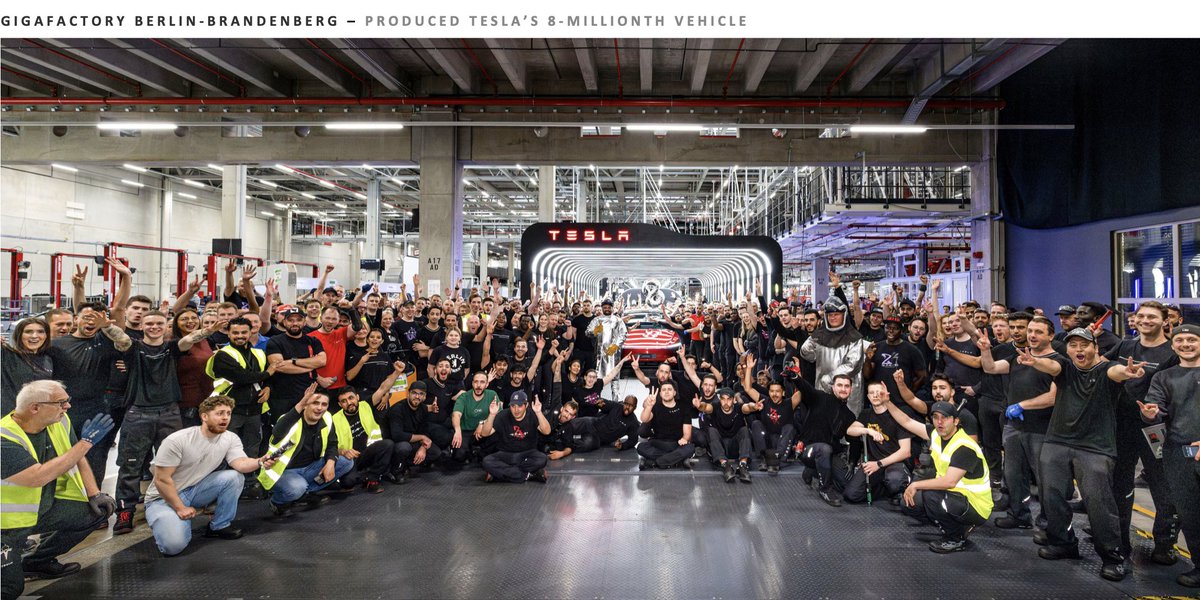 Congratulations to 🇩🇪 Giga Berlin for Tesla's 8 millionth vehicle