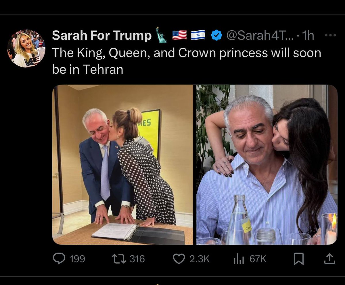 SOLDIEROFSHAH's tweet image. پهلوی را صدا بزنید
آزادی نزدیک است...👑
#همكارى_ملى
#پهلوی_برمیگرده