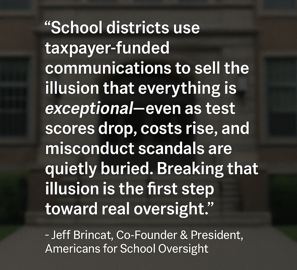 SchoolOversight's tweet image. Ready to break your school district’s PR machine?
We’re launching 5 new oversight groups this fall to challenge the spin, expose the truth, and demand results.
Want in?
Follow @SchoolOversight for updates.