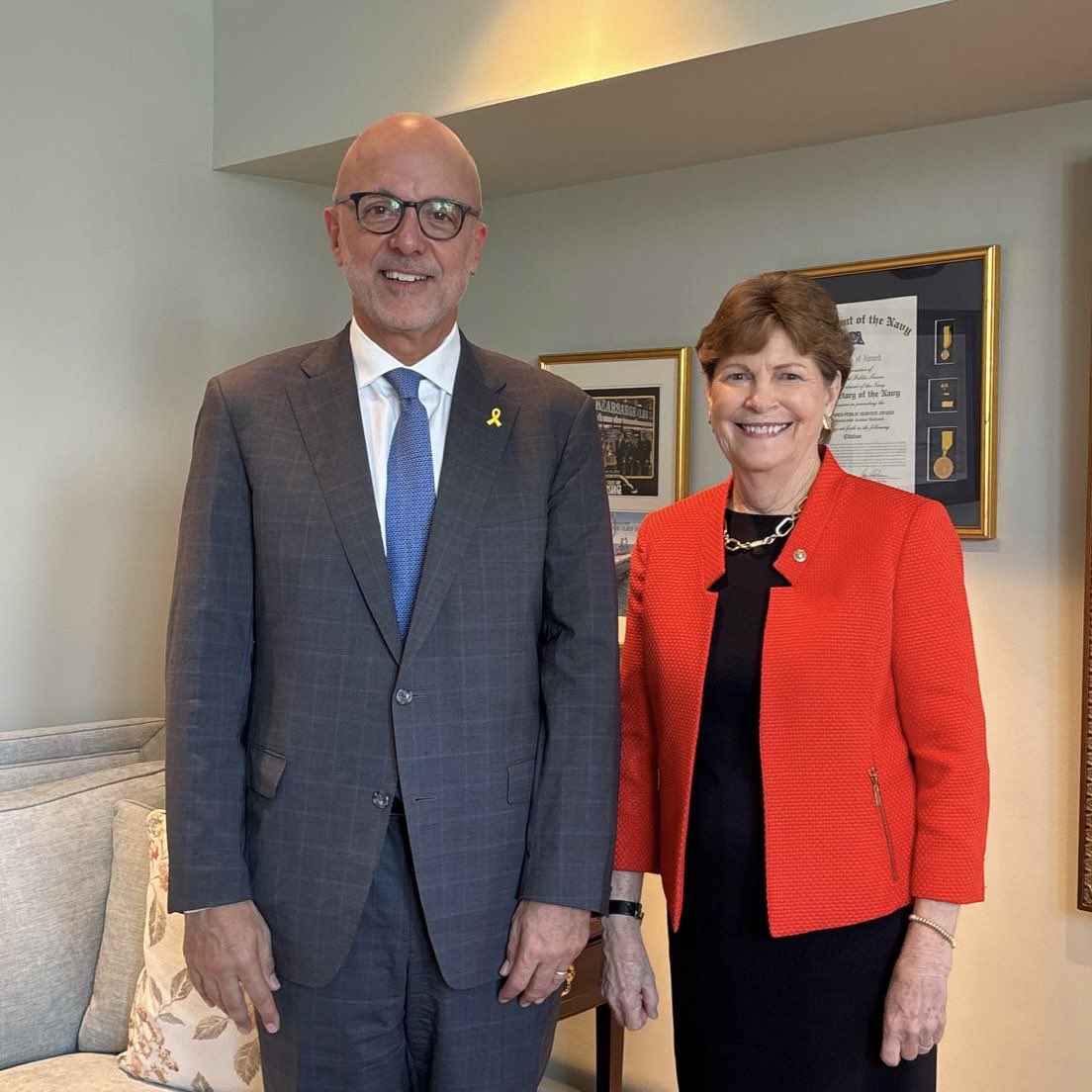 Ted Deutch, CEO of American Jewish Committee (@ajcceo) on Twitter photo Thanks to <a href="/SenatorShaheen/">Sen. Jeanne Shaheen</a>, Ranking Member of <a href="/SFRCdems/">Senate Foreign Relations Committee</a>, for an important conversation on how we can bring the hostages home, get humanitarian aid to civilians in Gaza, ensure Israeli security against Hamas and Iran, and create a stable and peaceful Middle East. Thanks to <a href="/SenatorShaheen/">Sen. Jeanne Shaheen</a>, Ranking Member of <a href="/SFRCdems/">Senate Foreign Relations Committee</a>, for an important conversation on how we can bring the hostages home, get humanitarian aid to civilians in Gaza, ensure Israeli security against Hamas and Iran, and create a stable and peaceful Middle East.