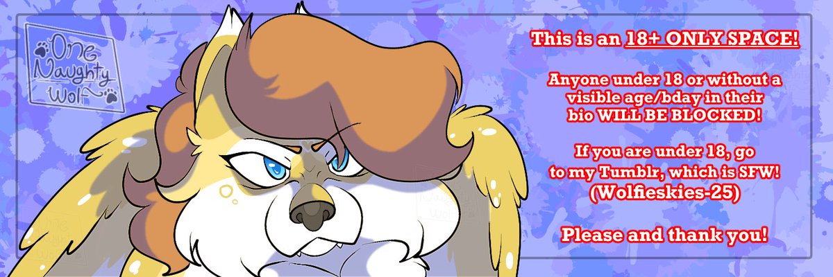 Banner done, yippee! Also made an NSFW-exclusive watermark. Just need to make a new pinned then I can post again! :>>