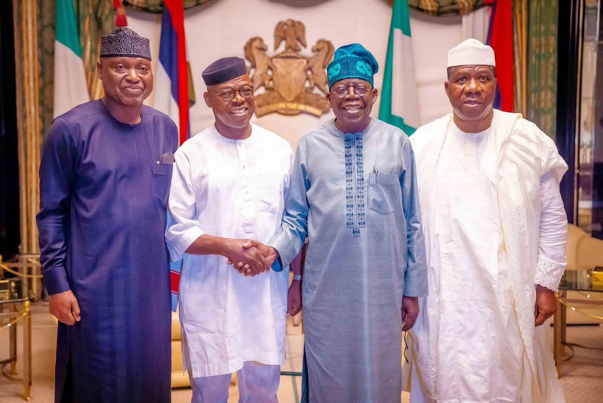 Babafemi Oretuyi (@opetuyii) on Twitter photo President <a href="/officialABAT/">Bola Ahmed Tinubu</a> received in audience Former Ekiti State Governor, Engr. Segun Oni who was accompanied by Ekiti State Governor H.E <a href="/biodunaoyebanji/">Biodun Oyebanji</a> and <a href="/NGRSenate/">The Nigerian Senate</a> Leader, Senator <a href="/mob_sen_leader/">Michael Opeyemi Bamidele, CON</a> at State House, Abuja.
23rd July, 2025
<a href="/ekitistategov/">Government of Ekiti State</a> President <a href="/officialABAT/">Bola Ahmed Tinubu</a> received in audience Former Ekiti State Governor, Engr. Segun Oni who was accompanied by Ekiti State Governor H.E <a href="/biodunaoyebanji/">Biodun Oyebanji</a> and <a href="/NGRSenate/">The Nigerian Senate</a> Leader, Senator <a href="/mob_sen_leader/">Michael Opeyemi Bamidele, CON</a> at State House, Abuja.
23rd July, 2025
<a href="/ekitistategov/">Government of Ekiti State</a>
