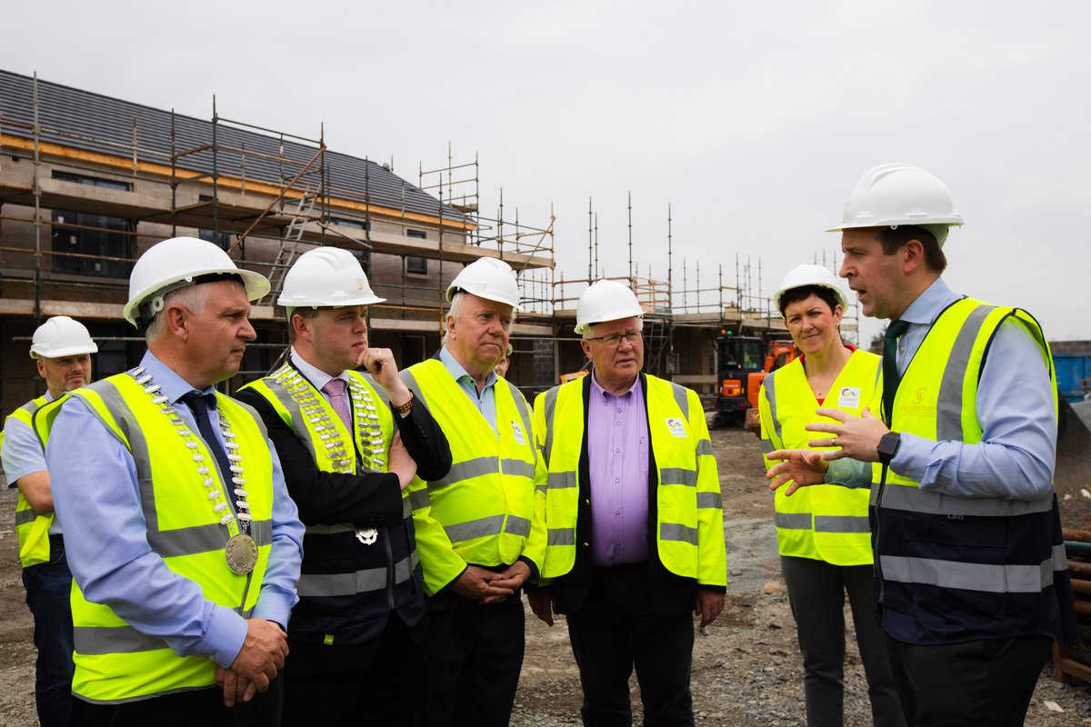 BrendanSmithTD's tweet image. Along with colleagues good to meet Minister of State @johncumminswaterford at another Council housing development underway at Rassan Road Ballyjamesduff funded by government.
@johnpaulfeeley
@Cavancoco
#Ballyjamesduff
#Cavan