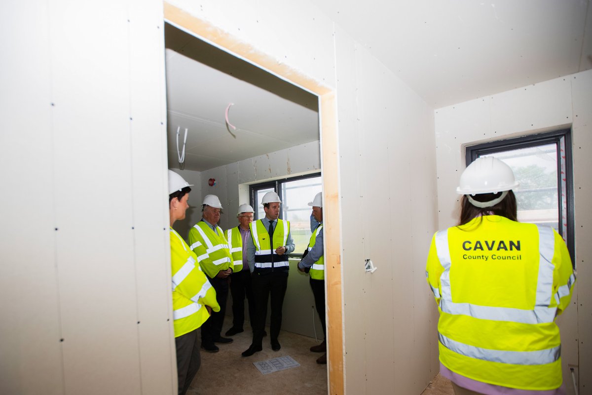 BrendanSmithTD's tweet image. Along with colleagues good to meet Minister of State @johncumminswaterford at another Council housing development underway at Rassan Road Ballyjamesduff funded by government.
@johnpaulfeeley
@Cavancoco
#Ballyjamesduff
#Cavan