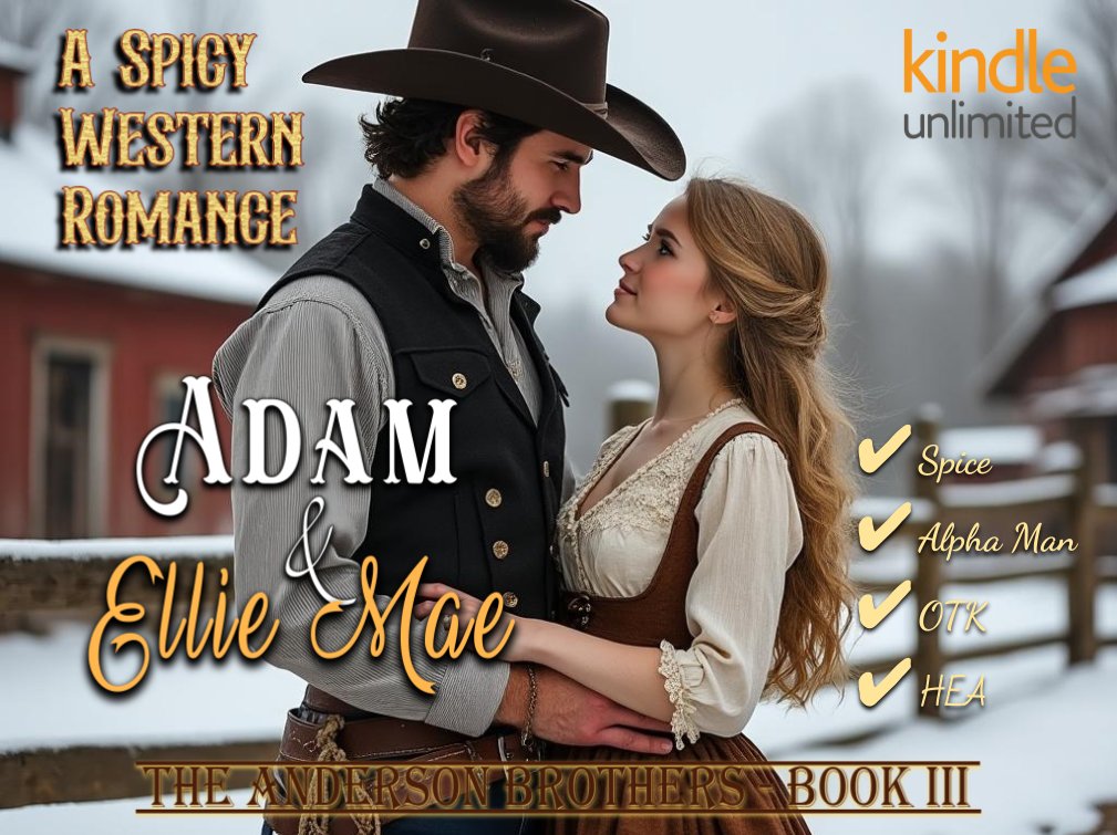 MaryseDawson's tweet image. My latest spicy cowboy book is now live!
a.co/d/hfqmrYF
The Anderson Brothers Book III: Adam & Ellie Mae
A Steamy #Western Romance with a trope of OTK & HEA 💋 on #KU and #audio
🔥 Protective Alpha Man
🔥 Feisty Female
🔥 Spicy Romance
🔥 Action, Adventure
After losing…