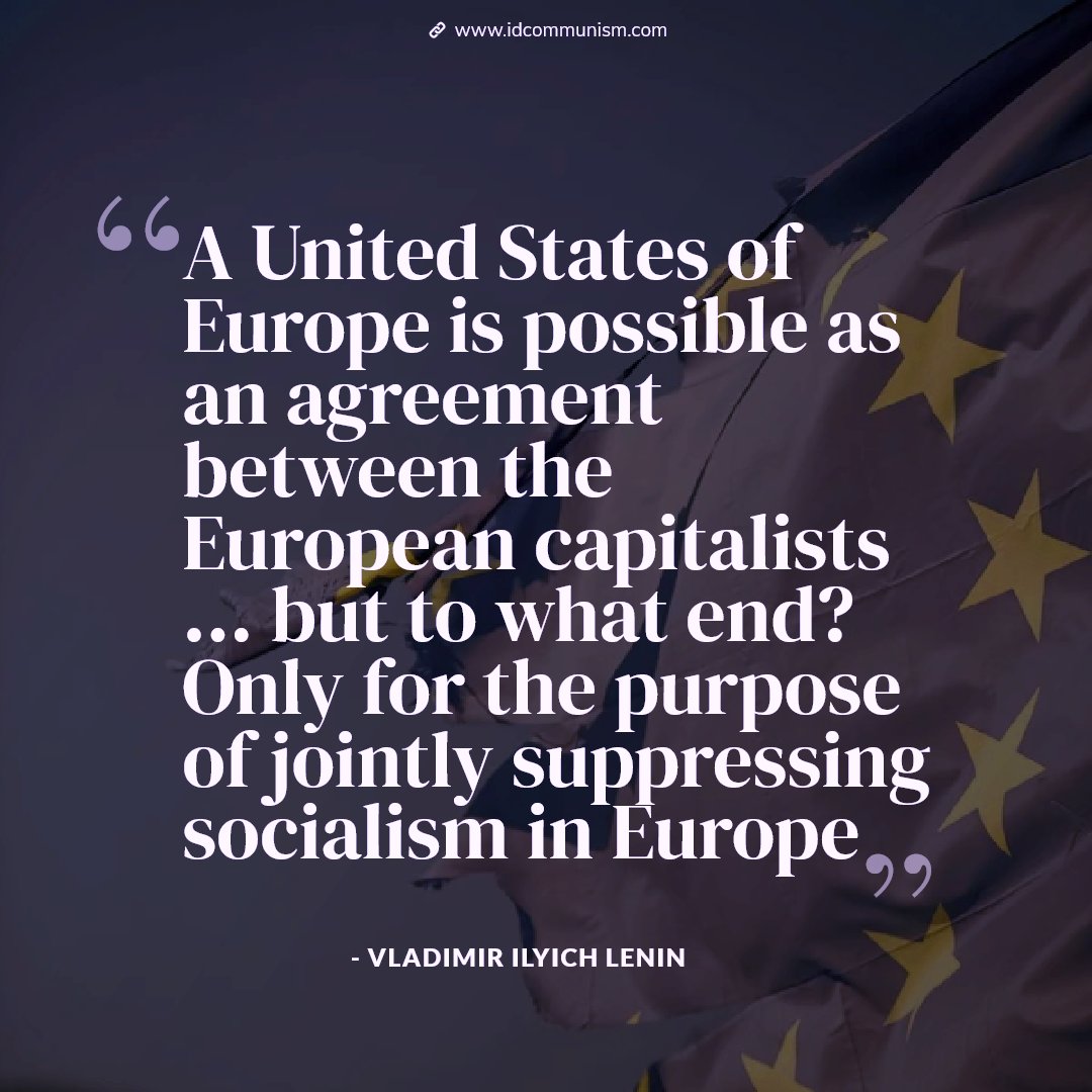id_communism's tweet image. 🔴 V.I. Lenin, On the Slogan for a United States of #Europe, Sotsial-Demokrat No. 44, August 23, 1915.
