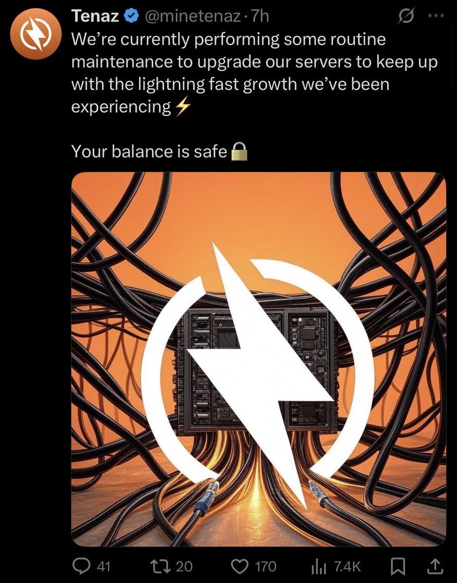 minetenaz's tweet image. 🧩We’re working through our server upgrades. Remember, the mining distribution app is just one piece to the complex puzzle we’re building.
🦾A short 4 weeks since launch, the work has just begun!
🙏🏼We appreciate our loyal community. You know who you are, and you set the…
