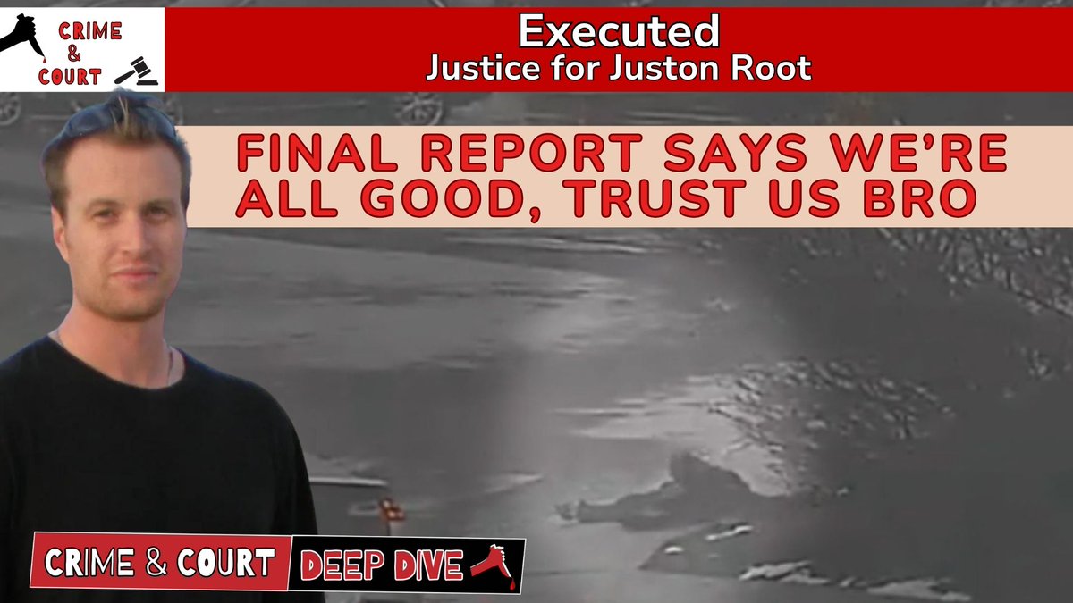 CrimeandCourt's tweet image. Executed | Final Report Says We’re All Good, Trust Us Bro #JusticeForJustonRoot
youtu.be/A4CDmkh1Xws
#justonroot #justiceforjuston #executed #norfolkda #bostonpd #massachusettsstatepolice #MSP