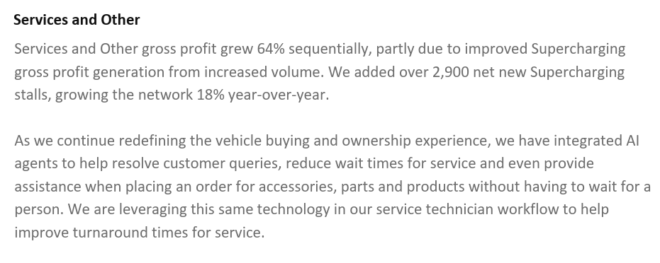 Kross_Roads's tweet image. $TSLA Meanwhile, Tesla's report is anything but solid, but this stock trades on narratives, not fundamentals.
Essentially flat after hours, since expectations were very tepid going into the report. The actual earnings call determines the direction here.
Services was a nice…