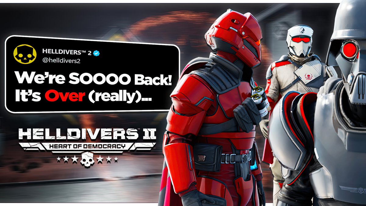 LtBuzzLitebeer's tweet image. Helldivers 2 is what you get when you look at what EA and Ubisoft are doing, and you do the opposite.
That said, there has never been a studio that goes from "We Are Back" to "We Are So Dead" more than @ArrowheadGS
Here's the story.
⬇ Full Video Here ⬇
youtu.be/ljnzwc_gz08