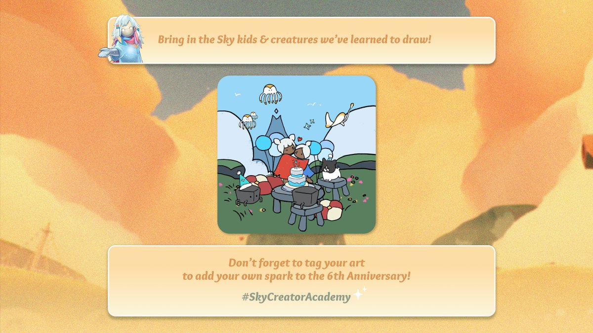 You’ve learned how to draw a Sky kid, and Sky creatures. Today, you’ll learn how to draw a beautiful landscape to bring the full picture together! ❤️

Follow these steps and tag us in your creation - #SkyCreatorAcademy ✨
